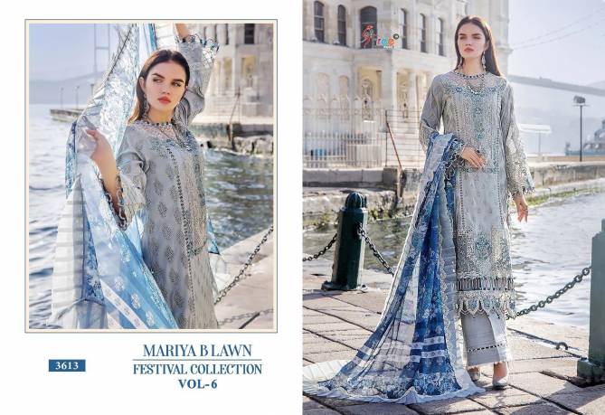 Mariya B Lawn Festival Collection Vol 6 Lawn Cotton Pakistani Suits Wholesale Market In Surat
